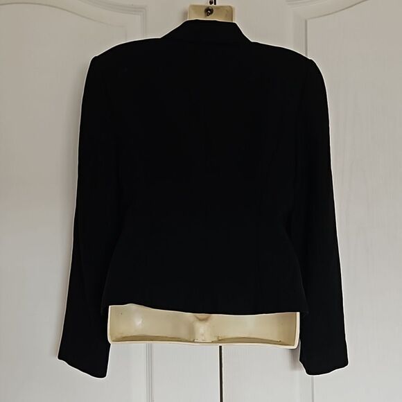 Thomo Women's Double-Breasted Cropped Blazer Small Black - Picture 4 of 16